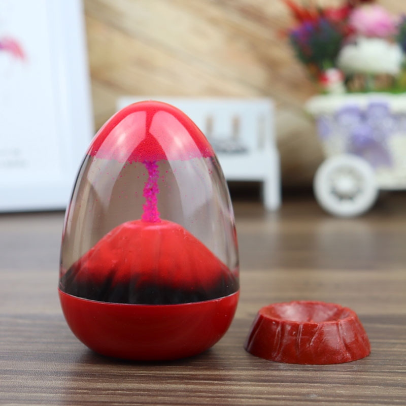 Volcanic Eruption with Base Quicksand Creative Hot Love Hourglass Home Decoration Qixi Student Gift Wholesale