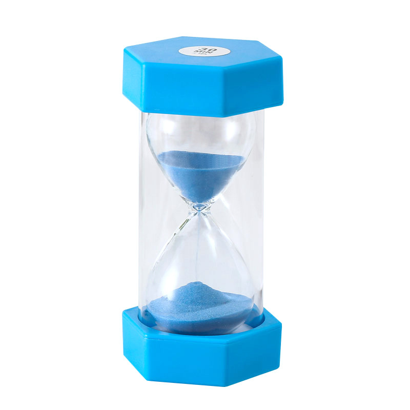 Factory Direct Sales Small Hexagonal Drop-Resistant Hourglass 3/5/10/20/30/60 Minutes Plastic Timer Children&#039;s Gift
