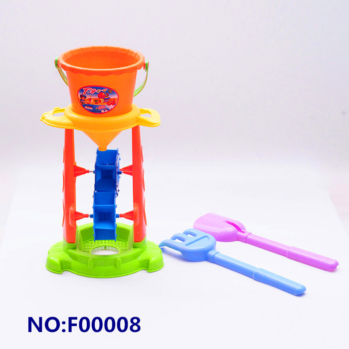 The new children's toys, hourglass with sand tools four sets of beach toys