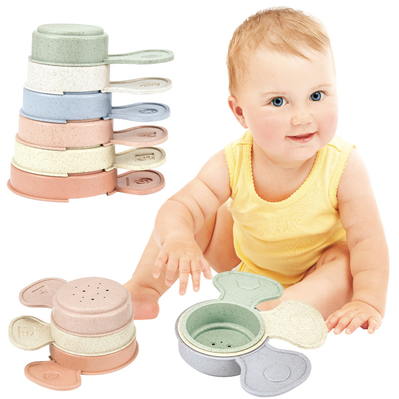 2021 Exclusive for Cross-Border Children's Educational Fun Shape Layers Hourglass Stacked Cup Straw Color Science and Education Bath Toys 2021 Exclusive for Cross-Border Children's Educational Fun Shape Layers Hourglass Stacked Cup Straw Color Science and Education Bath Toys