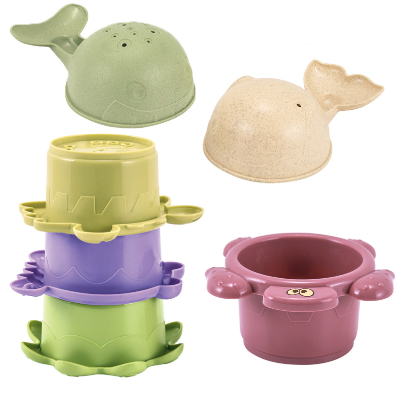 2021 Exclusive for Cross-Border Children's Educational Fun Shape Layers Hourglass Stacked Cup Straw Color Science and Education Bath Toys 2021 Exclusive for Cross-Border Children's Educational Fun Shape Layers Hourglass Stacked Cup Straw Color Science and Education Bath Toys