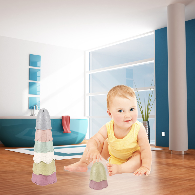 2021 Exclusive for Cross-Border Children's Educational Fun Shape Layers Hourglass Stacked Cup Straw Color Science and Education Bath Toys 2021 Exclusive for Cross-Border Children's Educational Fun Shape Layers Hourglass Stacked Cup Straw Color Science and Education Bath Toys