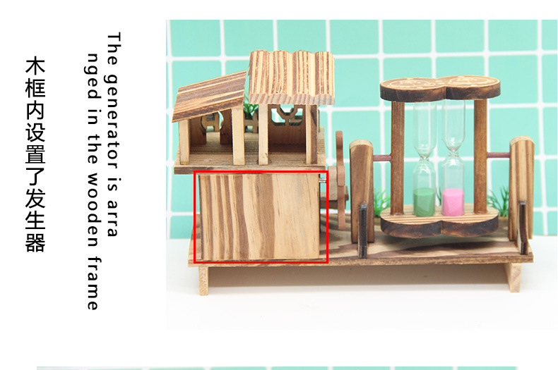 New FQ-25 Hourglass Toy Windmill Children's Windmill Model Music Box Toy Variety of Wooden Little Windmill New FQ-25 Hourglass Toy Windmill Children's Windmill Model Music Box Toy Variety of Wooden Little Windmill
