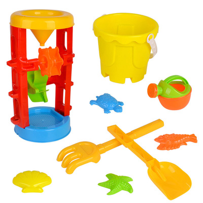 The new beach hourglass combines 9 pieces of summer toy children's fun with the beach toys direct sale. The new beach hourglass combines 9 pieces of summer toy children's fun with the beach toys direct sale.