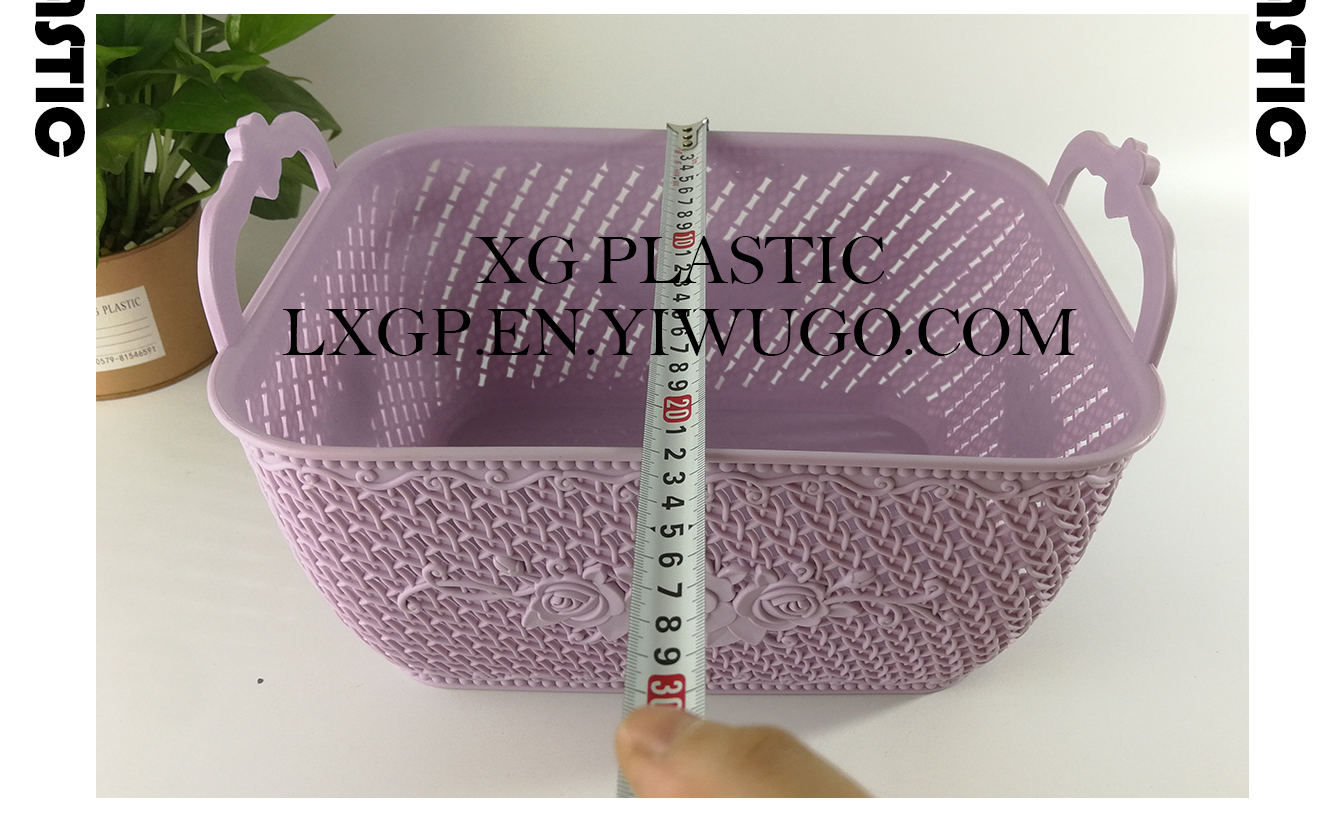 Plastic storage basket rose flower hollow design basket 2 size bathroom desktop storage basket fashion receive baskets Plastic storage basket rose flower hollow design basket 2 size bathroom desktop storage basket fashion receive baskets
