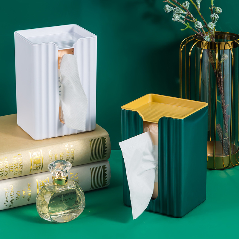 Creative Tissue Box Multi-Functional Kitchen Restaurant Bathroom Storage Tissue Holder Paper Extraction Box Hand Towel Rack