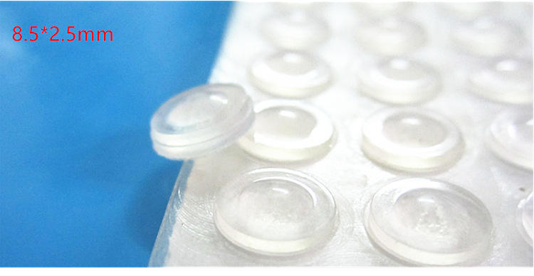 Self-Adhesive round Silica Gel Pad Hemispherical High Transparent Non-Slip Mat 3/M Glass Foot Mat Transparent Silicone Anti-Collision Rubber Particle