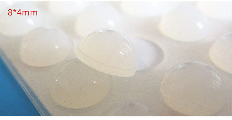 Self-Adhesive round Silica Gel Pad Hemispherical High Transparent Non-Slip Mat 3/M Glass Foot Mat Transparent Silicone Anti-Collision Rubber Particle