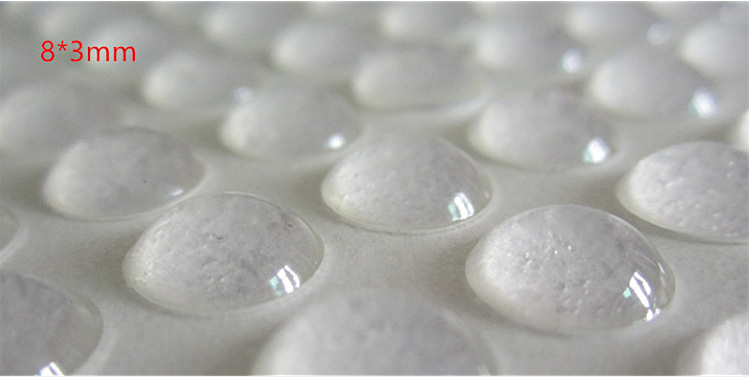Self-Adhesive round Silica Gel Pad Hemispherical High Transparent Non-Slip Mat 3/M Glass Foot Mat Transparent Silicone Anti-Collision Rubber Particle