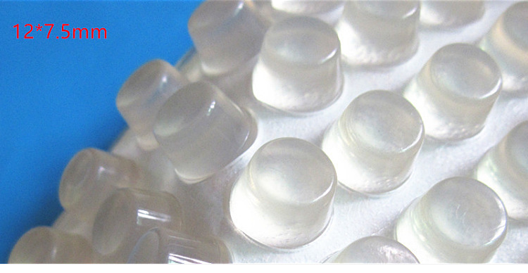 Self-Adhesive round Silica Gel Pad Hemispherical High Transparent Non-Slip Mat 3/M Glass Foot Mat Transparent Silicone Anti-Collision Rubber Particle