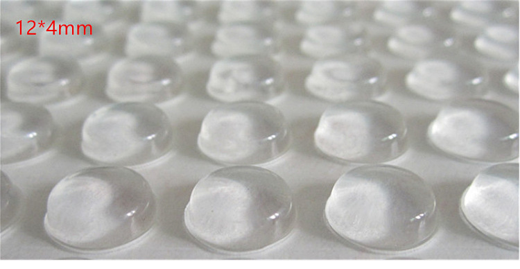 Self-Adhesive round Silica Gel Pad Hemispherical High Transparent Non-Slip Mat 3/M Glass Foot Mat Transparent Silicone Anti-Collision Rubber Particle