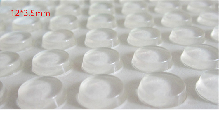 Self-Adhesive round Silica Gel Pad Hemispherical High Transparent Non-Slip Mat 3/M Glass Foot Mat Transparent Silicone Anti-Collision Rubber Particle
