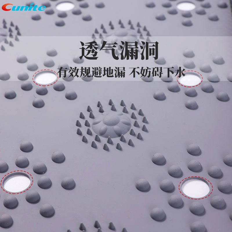 2021new Amazon Hot Square Bath Mat Silicone Draining Pad Silicone Massage Mat Washing Mat