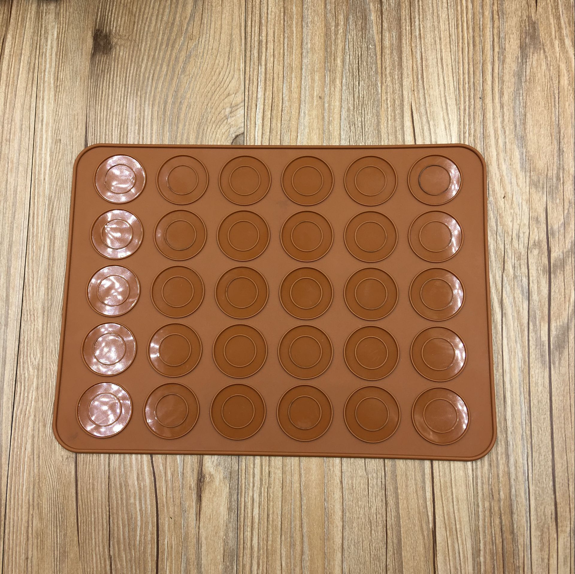 Silicone Baking Mat 30-Hole round Macaron Silicone Pad High Temperature Resistant Macaron Silicone Pad Baking Pad