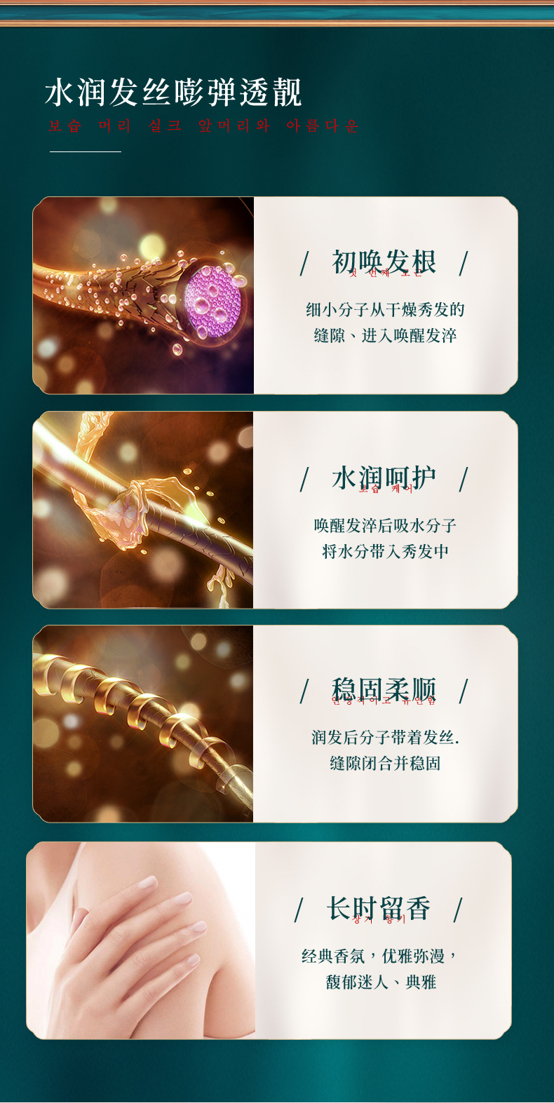 Han Fen Lady Wash Nursing Suite Nourishing Moisturizing Hydrating Amino Acid Shampoo Perfume Shower Gel Hair Mask Wholesale