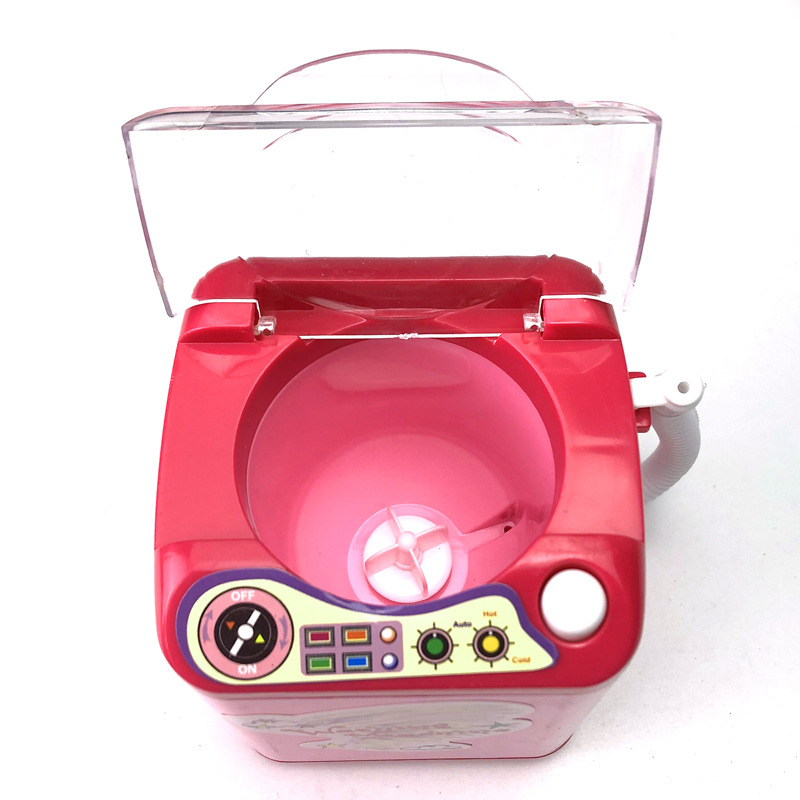 hot style mini powder Puff washing machine toy Makeup Brush beauty Makeup egg Simulation small home Washing machine