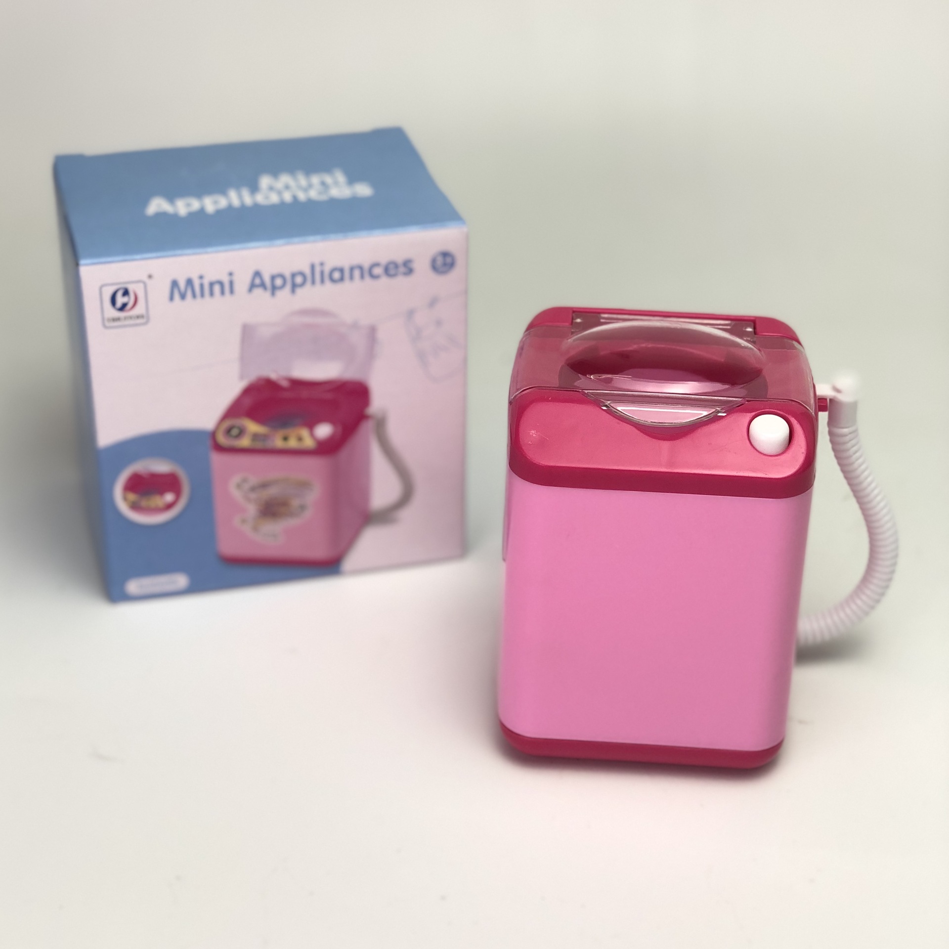 hot style mini powder Puff washing machine toy Makeup Brush beauty Makeup egg Simulation small home Washing machine