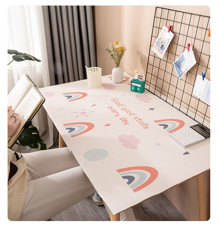 Silicone Q Spring Net Red PVC Tablecloth Leather Mouse Pad Office Study Computer Children's Desk Desk Pad Silicone Q Spring Net Red PVC Tablecloth Leather Mouse Pad Office Study Computer Children's Desk Desk Pad