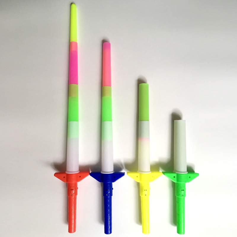 Concert Glow Stick Light Stick Four-Section Telescopic Rod Cheer Flash Lantern Stick Children's Toy Push Scan Code Concert Glow Stick Light Stick Four-Section Telescopic Rod Cheer Flash Lantern Stick Children's Toy Push Scan Code