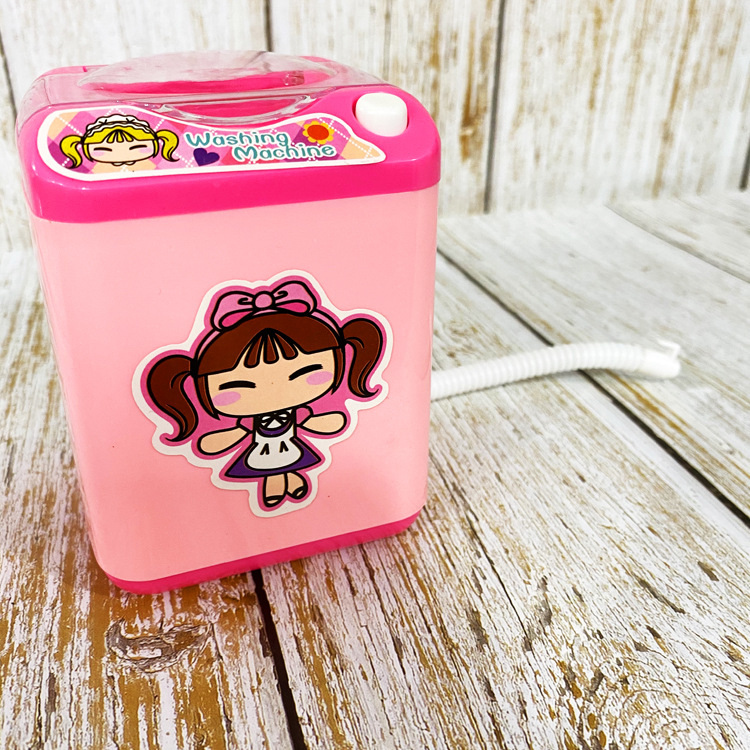 Same Type as TikTok Children's Electric Mini Simulation Washing Machine Play House Toy Can Add Water Drain Washing Powder Puff Gadgets Same Type as TikTok Children's Electric Mini Simulation Washing Machine Play House Toy Can Add Water Drain Washing Powder Puff Gadgets