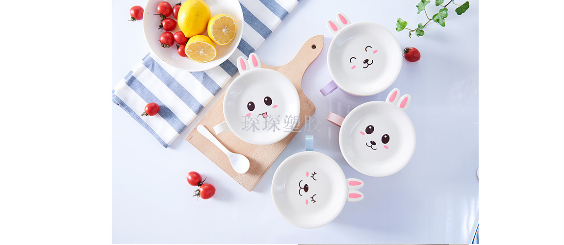Stainless steel instant noodle bowl with double layer intertropical cover cartoon children's meal bowl