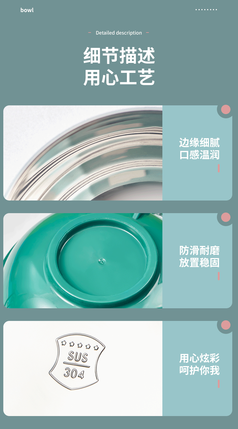 304 Stainless Steel Dinosaur Instant Noodle Bowl Double-Layer Large Capacity College Student Dormitory Instant Noodle Bowl Portable Portable Fast Food Cup
