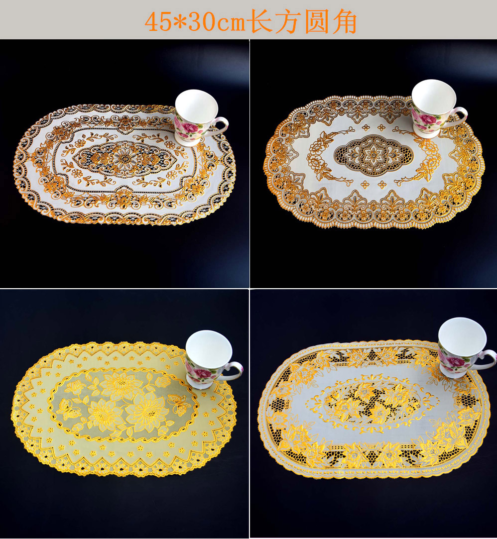 Daily Necessities PVC Bronzing Hotel Cup Mat Bowl Mat Ashtray Mat Tray Mat round Table Mat Heat Insulation Mat Daily Necessities PVC Bronzing Hotel Cup Mat Bowl Mat Ashtray Mat Tray Mat round Table Mat Heat Insulation Mat