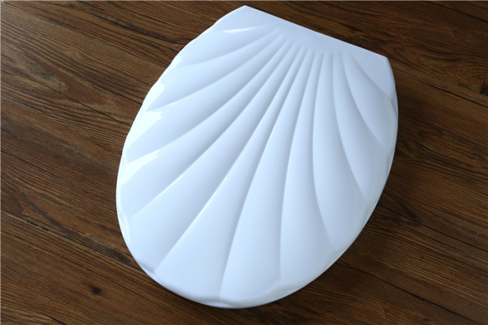Shell pattern plastic toilet lid A-30055