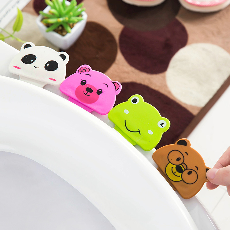 Cute Cartoon Convenient Toilet Cover Lifter No Dirty Hands Uncovering Toilet Lid 1920 Toilet Lid Hand Carrying Device