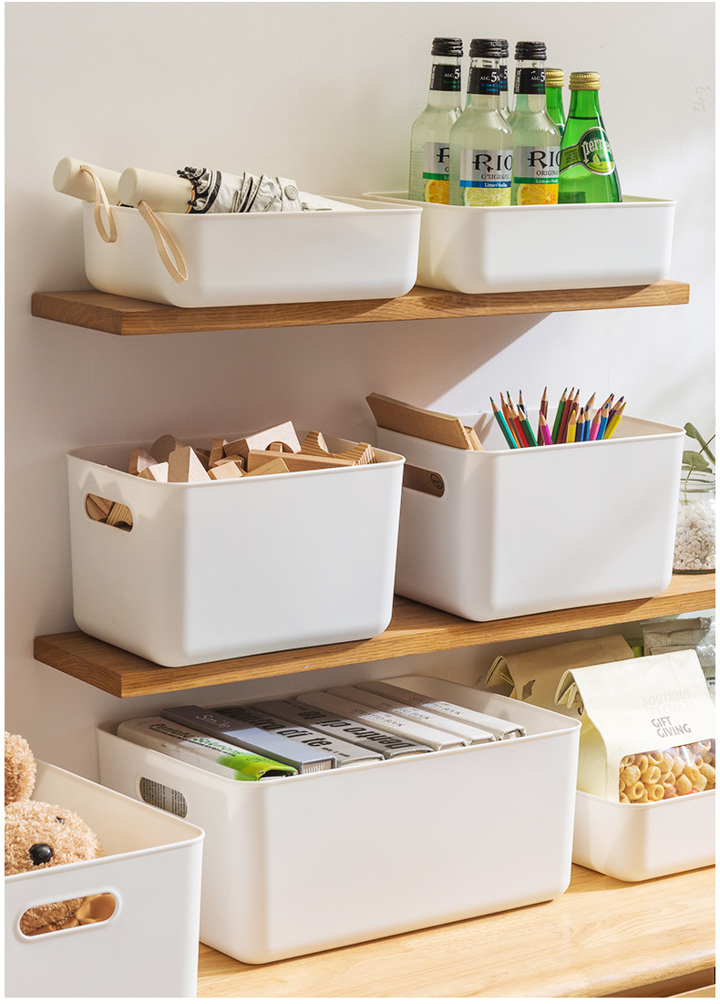 Organize Storage Basket Plastic Bathroom Kitchen Toilet Storage Box Desktop Sundries Storage Basket 5 Sizes with Lid Organize Storage Basket Plastic Bathroom Kitchen Toilet Storage Box Desktop Sundries Storage Basket 5 Sizes with Lid