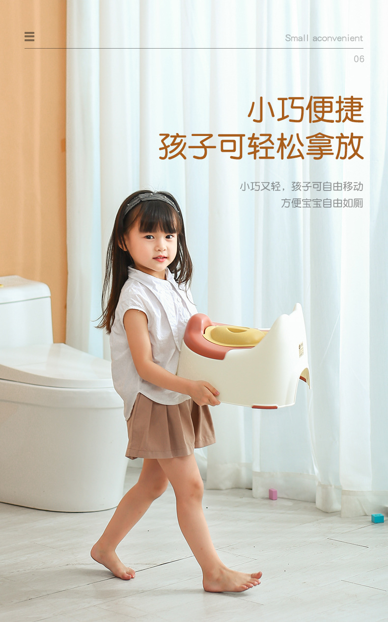 Children's Toilet Toilet with Lid Infant Toilet Home Mobile Baby Boy and Girl Potty Urinal Bucket