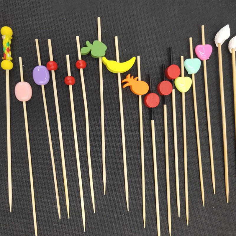 Cocktail Decorative Pick Disposable Fruit Toothpick Dessert Stick Colorful Bamboo Stick Creative Fruit Toothpick Bamboo Dessert Fork Cocktail Decorative Pick Disposable Fruit Toothpick Dessert Stick Colorful Bamboo Stick Creative Fruit Toothpick Bamboo Dessert Fork