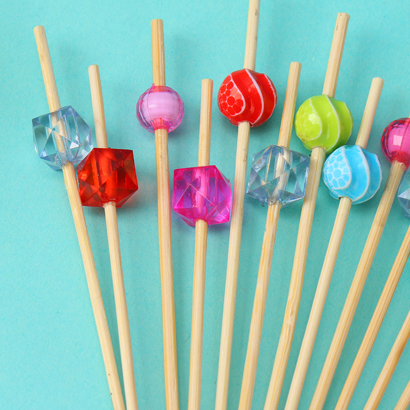 Cocktail Decorative Pick Disposable Fruit Toothpick Dessert Stick Colorful Bamboo Stick Creative Fruit Toothpick Bamboo Dessert Fork Cocktail Decorative Pick Disposable Fruit Toothpick Dessert Stick Colorful Bamboo Stick Creative Fruit Toothpick Bamboo Dessert Fork