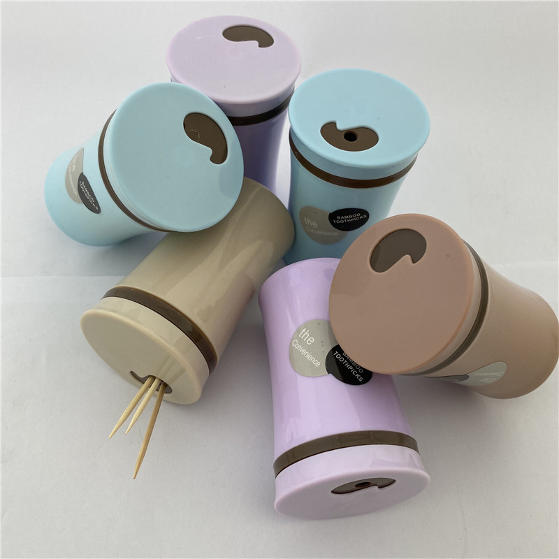 Toothpick New Small Waist Bottled Bamboo Toothpick Customized Disposable Daily Necessities for Export