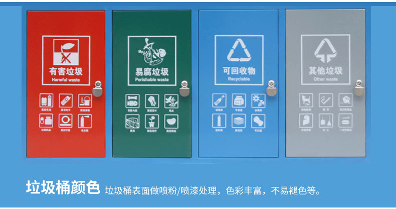 Outdoor Sorting Trash Bin Outdoor Environmental Protection Stainless Steel Sansi Classification Dustbin Street Scenic Spot Sanitation Suitcase Outdoor Sorting Trash Bin Outdoor Environmental Protection Stainless Steel Sansi Classification Dustbin Street Scenic Spot Sanitation Suitcase