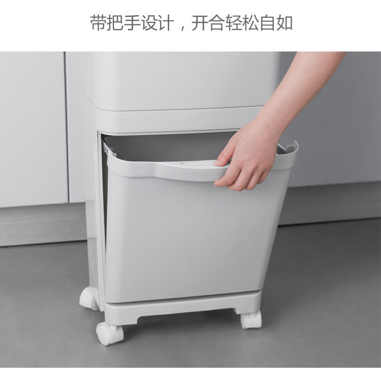 Van Gogh Household Trash Can Double-Layer Sorting Trash Bin Large Dry Wet Separation Dustbin with Lid Kitchen Storage Bucket Van Gogh Household Trash Can Double-Layer Sorting Trash Bin Large Dry Wet Separation Dustbin with Lid Kitchen Storage Bucket