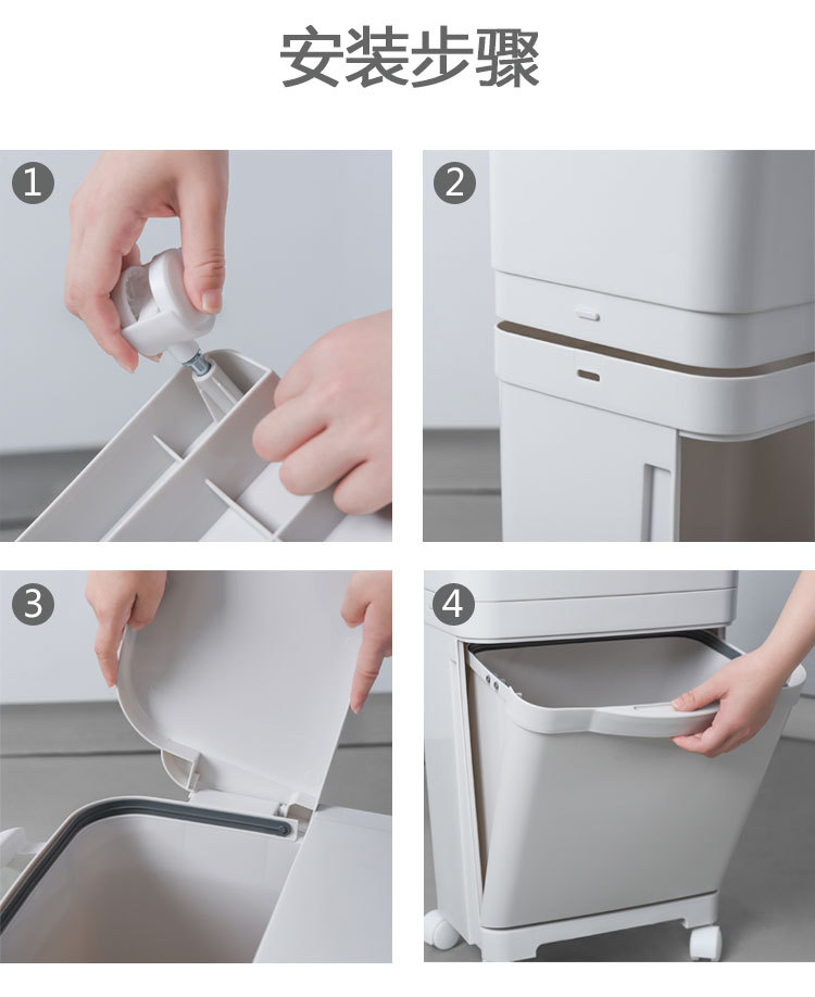 Van Gogh Household Trash Can Double-Layer Sorting Trash Bin Large Dry Wet Separation Dustbin with Lid Kitchen Storage Bucket Van Gogh Household Trash Can Double-Layer Sorting Trash Bin Large Dry Wet Separation Dustbin with Lid Kitchen Storage Bucket