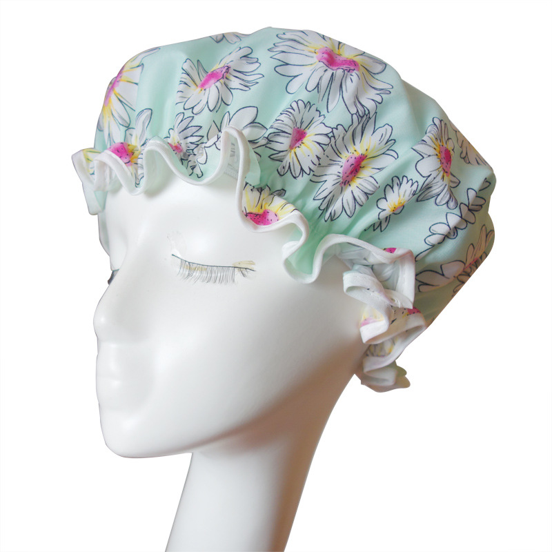 printing bo dot color Ding bath cap Korean version of fashion Eva waterproof bath cap whole multicolor optional printing bo dot color Ding bath cap Korean version of fashion Eva waterproof bath cap whole multicolor optional