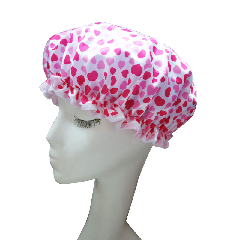 printing bo dot color Ding bath cap Korean version of fashion Eva waterproof bath cap whole multicolor optional printing bo dot color Ding bath cap Korean version of fashion Eva waterproof bath cap whole multicolor optional