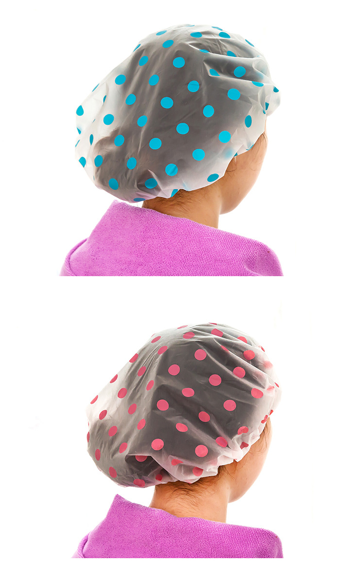 1833 Fashion thickened waterproof bath cap Bath makeup care cap kitchen lampblack cap 1833 Fashion thickened waterproof bath cap Bath makeup care cap kitchen lampblack cap