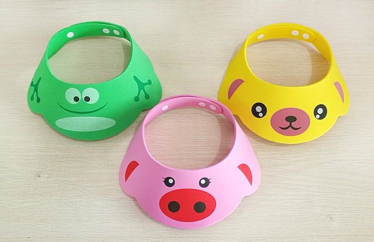 Children's baby shampoo artifact adjustable waterproof children's bath cap ear protector bath cap shampoo cartoon Children's baby shampoo artifact adjustable waterproof children's bath cap ear protector bath cap shampoo cartoon