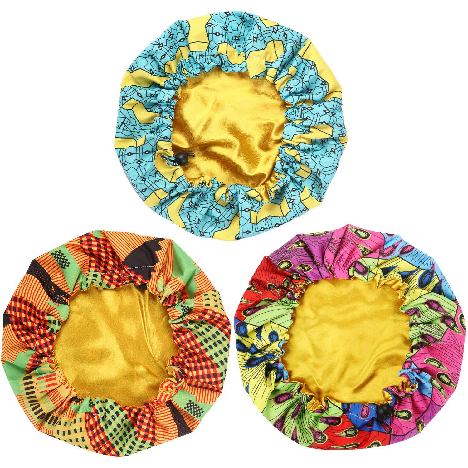 Amazon Children&#039;s Nightcap Soft double shower cap Children&#039;s bath cap adjustable size double bath cap