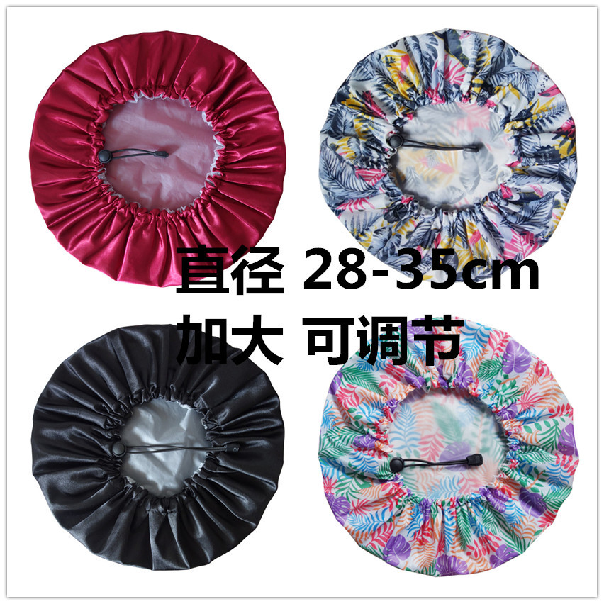 ecommerce exclusive for increased adjustable double waterproof shower cap bath cap bath shampoo cap black wine red