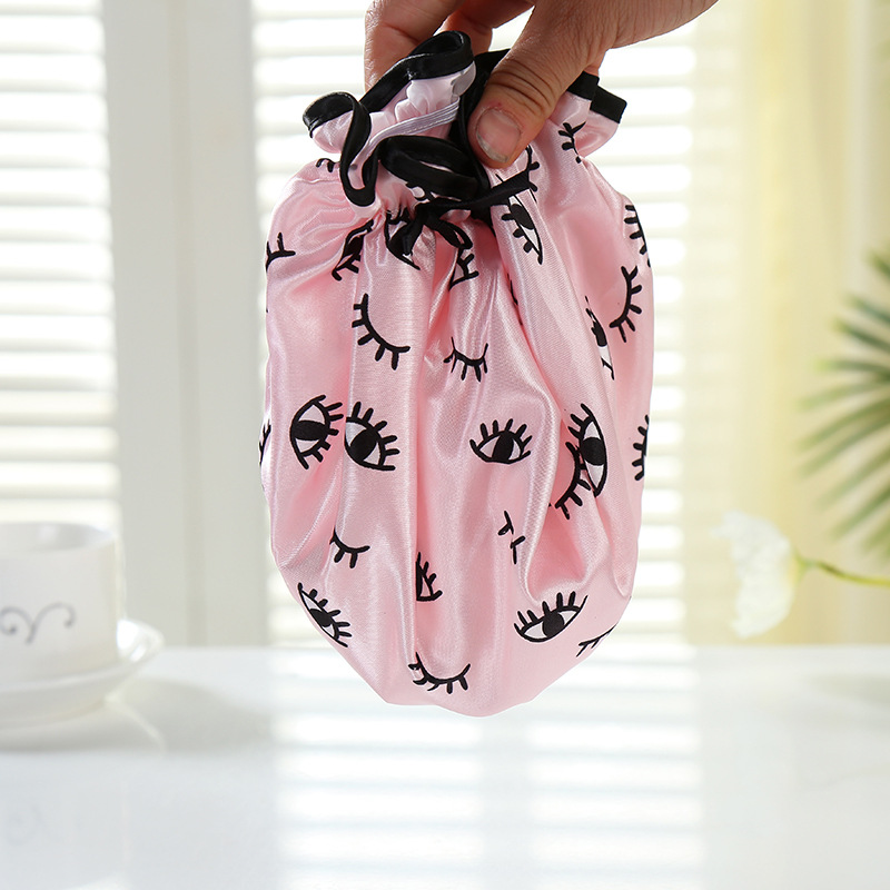 32cm thick printed bath cap color ding double wash cap bath waterproof cap kitchen lampblack foreign trade