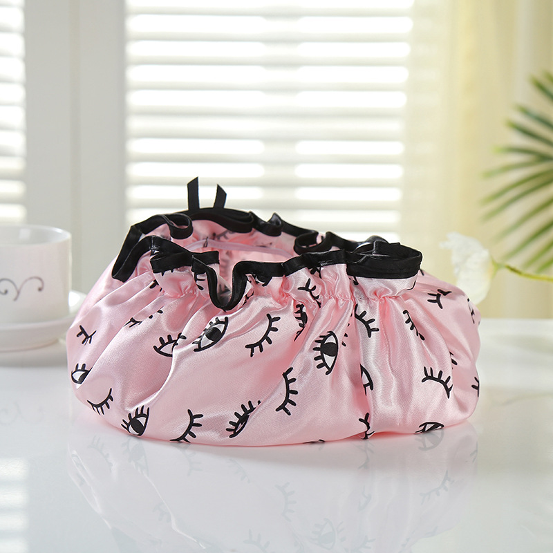 32cm thick printed bath cap color ding double wash cap bath waterproof cap kitchen lampblack foreign trade
