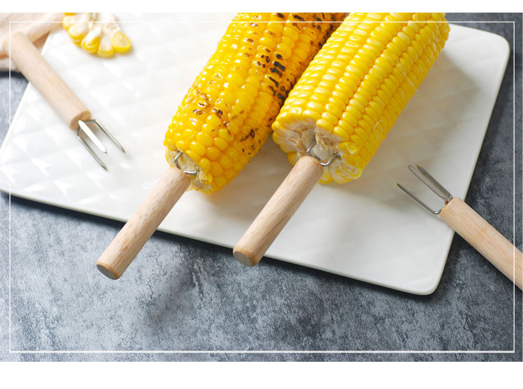 Corn Fork Corn Bake Needle Moxa Strip Extender 304 Stainless Steel BBQ Corn Plug Barbecue Tool Barbecue Fork Corn Fork Corn Bake Needle Moxa Strip Extender 304 Stainless Steel BBQ Corn Plug Barbecue Tool Barbecue Fork