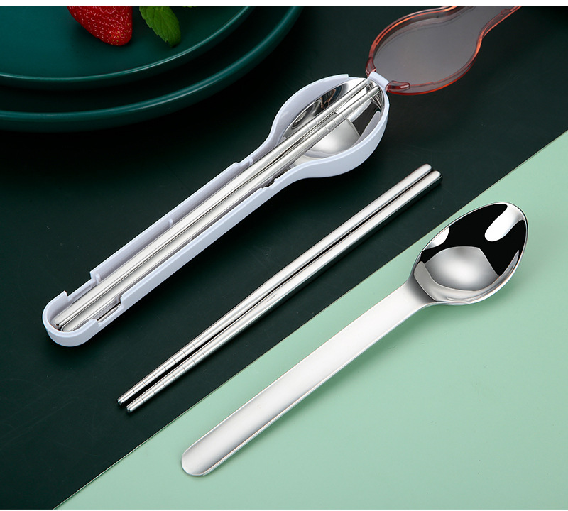 New Portable Storage Stainless Steel Knife, Fork and Spoon Student Office Worker Outdoor Portable Opening Gift Tableware New Portable Storage Stainless Steel Knife, Fork and Spoon Student Office Worker Outdoor Portable Opening Gift Tableware
