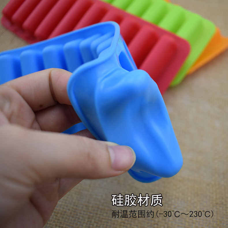 10 Long Finger Silicone Mold Sausage Hot Dog Ham Sausage Mold Cake Baking Biscuit Muffin Cup Mold