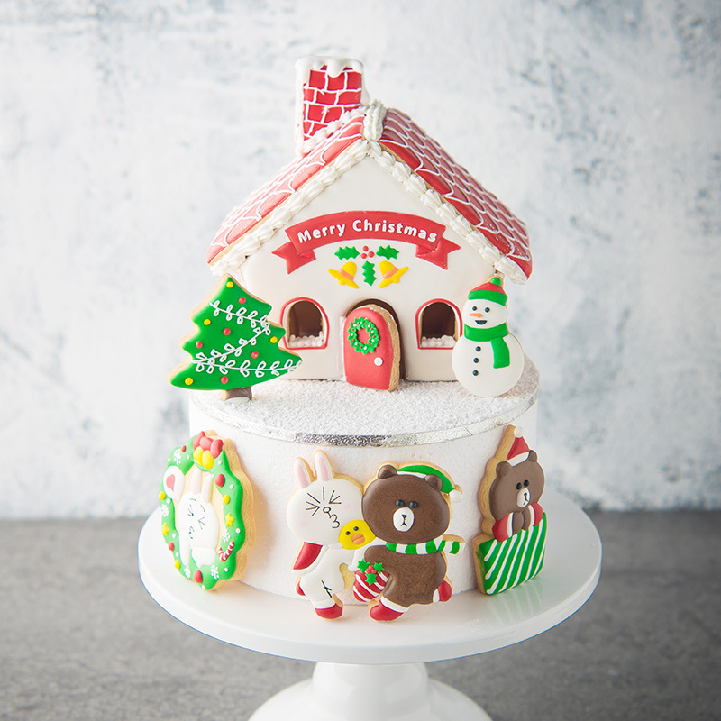 DIY Baking 8PCs House Snowman Christmas Tree Fondant Biscuit Mold Cake Decoration Plastic Cutter DIY Baking 8PCs House Snowman Christmas Tree Fondant Biscuit Mold Cake Decoration Plastic Cutter
