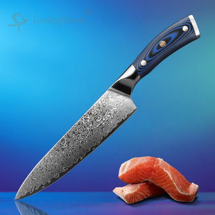Damascus Pattern Steel Kitchen Knife German Stainless Steel Kitchen Knife Sushi Home Western Chef Knife Super Fast Sharp Damascus Pattern Steel Kitchen Knife German Stainless Steel Kitchen Knife Sushi Home Western Chef Knife Super Fast Sharp